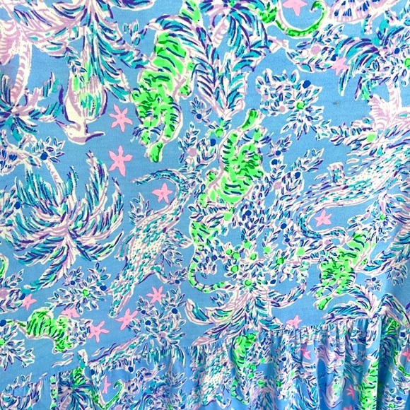 🆕💕🌴LILLY PULITZER🌴GEANNA SWING DRESS BLUE PERI THE TURTLE PACKAGE - Picture 2 of 4